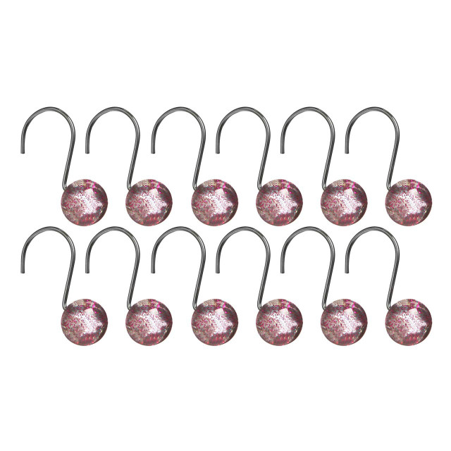 premier housewares Hot Pink Resin Shower Curtain Hooks