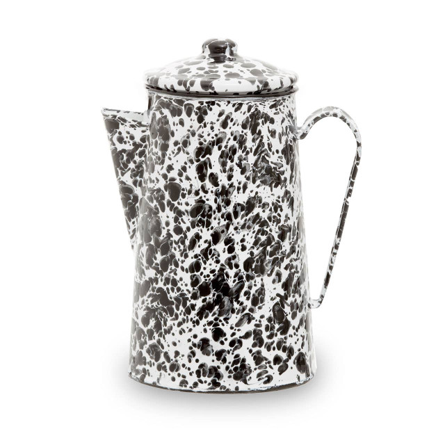 premier housewares Hygge Black And White Patterned Coffee Pot