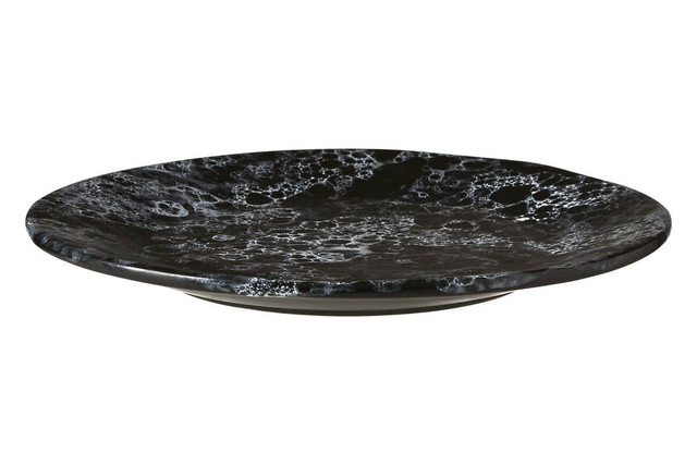 Premier Housewares Hygge Black Marble Effect Dinner Plate