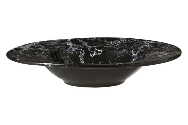 Premier Housewares Hygge Black Marble Effect Pasta Bowl