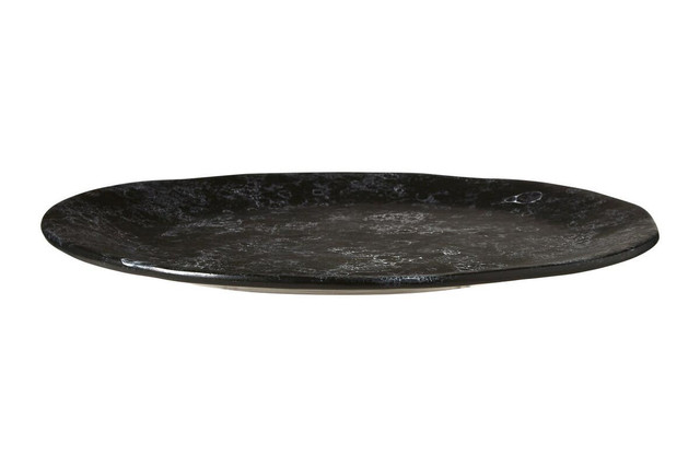 Premier Housewares Hygge Black Marble Effect Pizza Plate