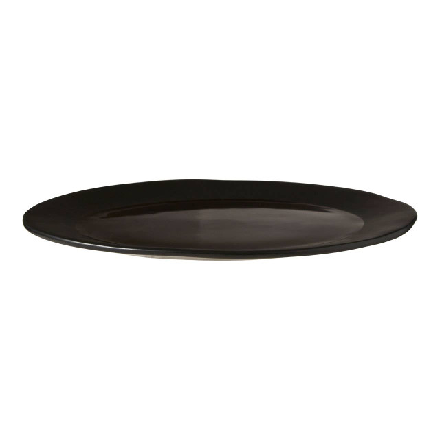 Premier Housewares Hygge Black Stoneware Pizza Plate