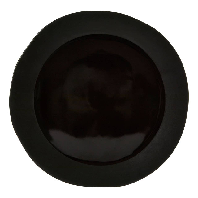 premier housewares Hygge Black Stoneware Pizza Plate