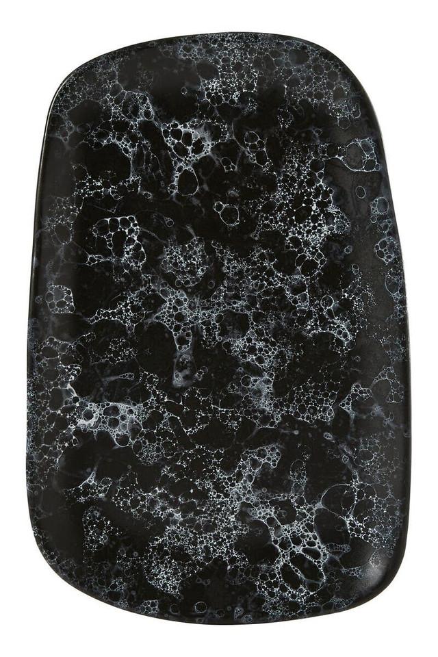 premier housewares Hygge Large Black Marble Effect Serving Platter