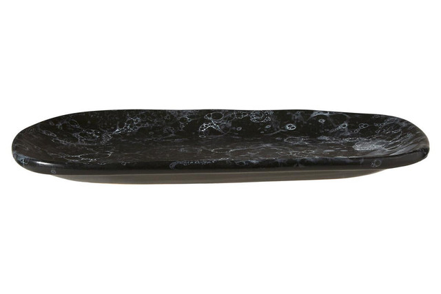 Premier Housewares Hygge Small Black Marble Effect Serving Platter