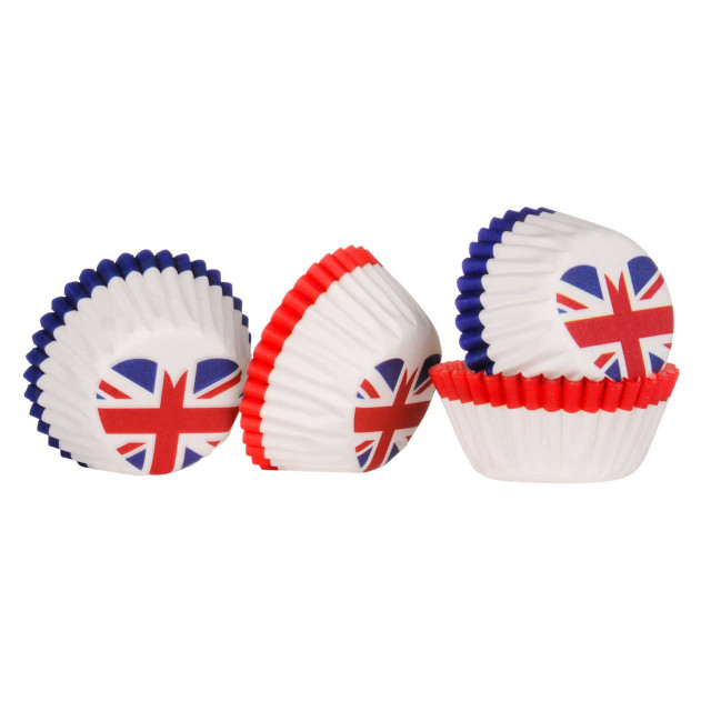 Premier Housewares I Love Uk 100Pcs Mini Cupcake Cases