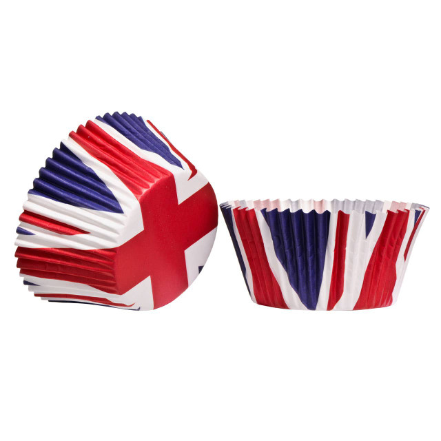 premier housewares I Love Uk Union Jack 40Pcs Large Cupcake Cases