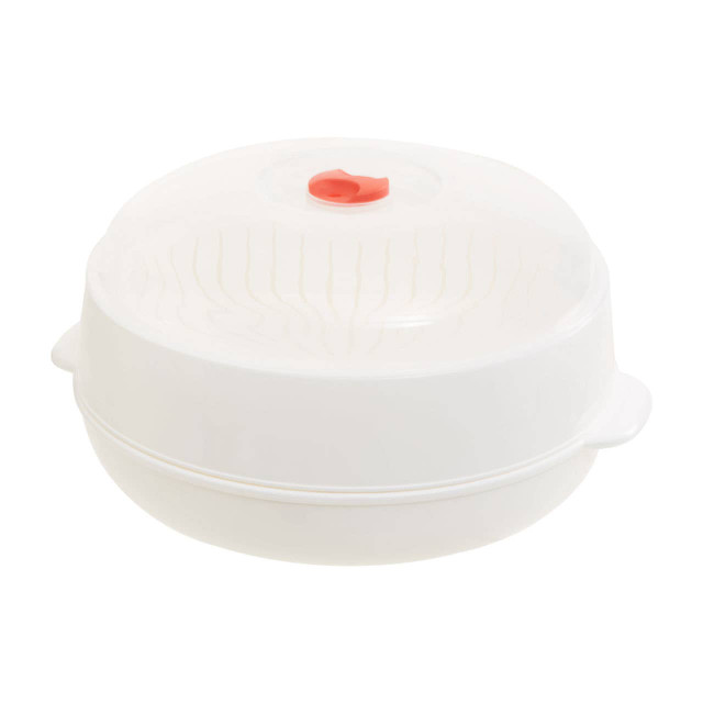 Premier Housewares Ikoma White And Clear Microwave Steamer