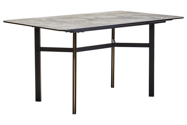 Premier Housewares Imperia Ceramic Marble Effect Rectangular Dining Table