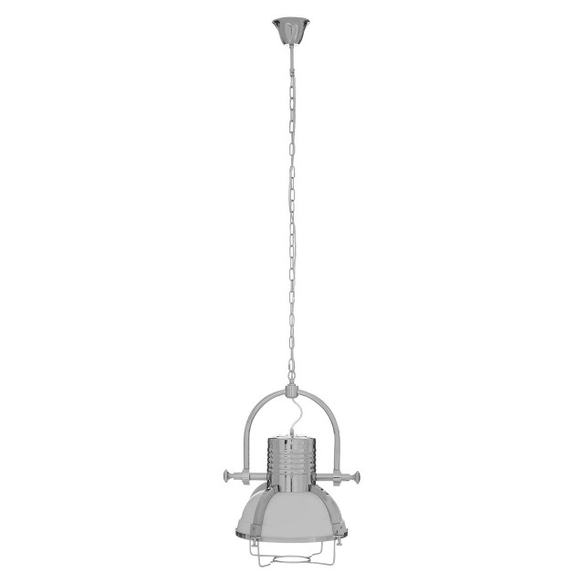 premier housewares Industrial Revolution Chrome Pendant Light