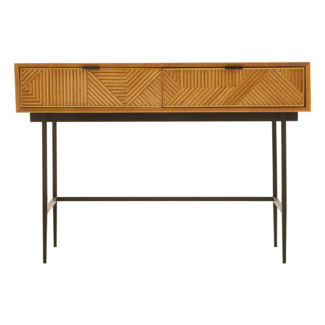 premier housewares Jakara Natural Finish Console Table with 2 Drawers
