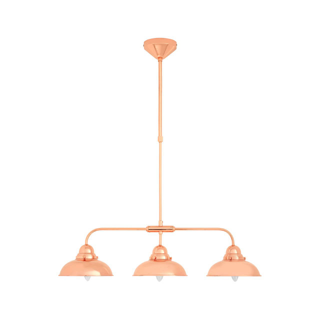Premier Housewares Jasper 3 Pendant Copper Finish Pendant Light