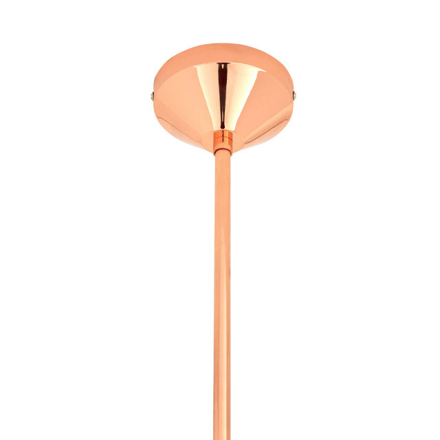 Premier Housewares Jasper 3 Pendant Copper Finish Pendant Light