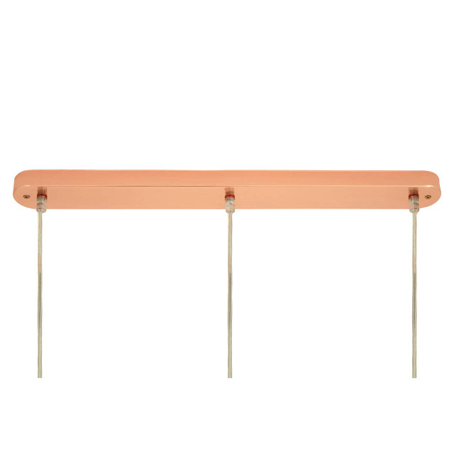 Premier Housewares Jasper 3 Pendant Light With Copper Finish