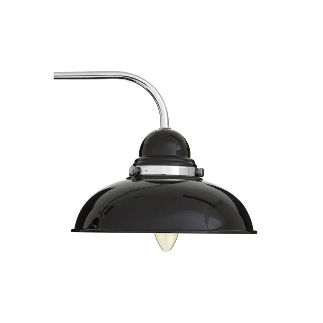Premier Housewares Jasper Black And Chrome 3 Light Pendant Light