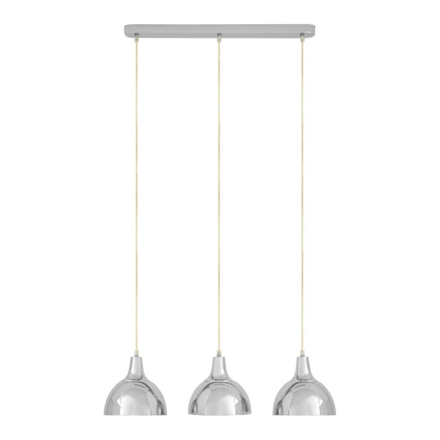 Premier Housewares Jasper Chrome Horizontal Pendant Light