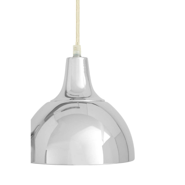 Premier Housewares Jasper Chrome Horizontal Pendant Light