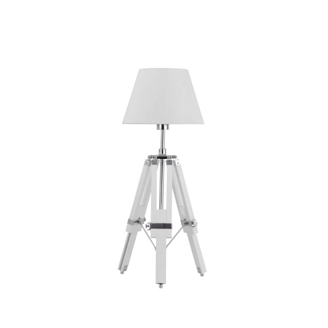 Premier Housewares Jasper White Tripod Base Feature Lamp