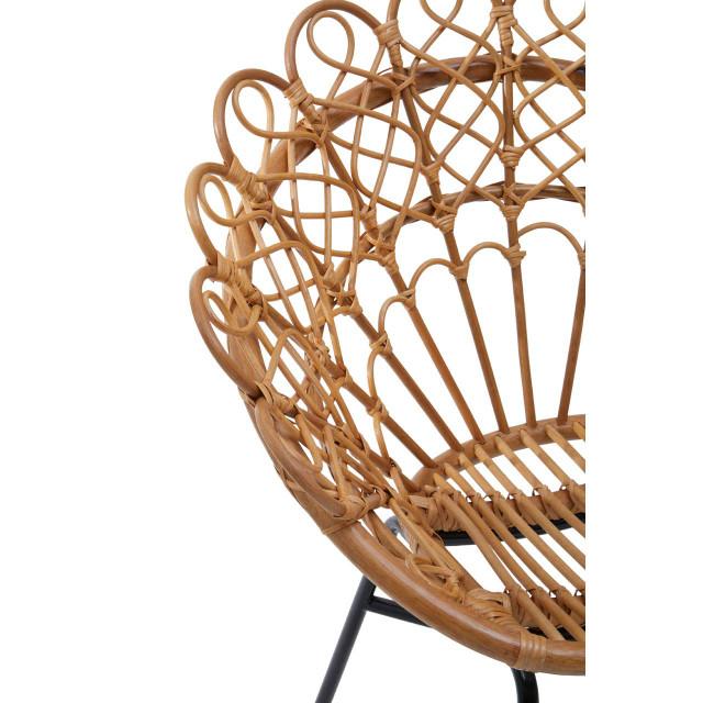 Premier Housewares Java Natural Rattan Peacock Chair