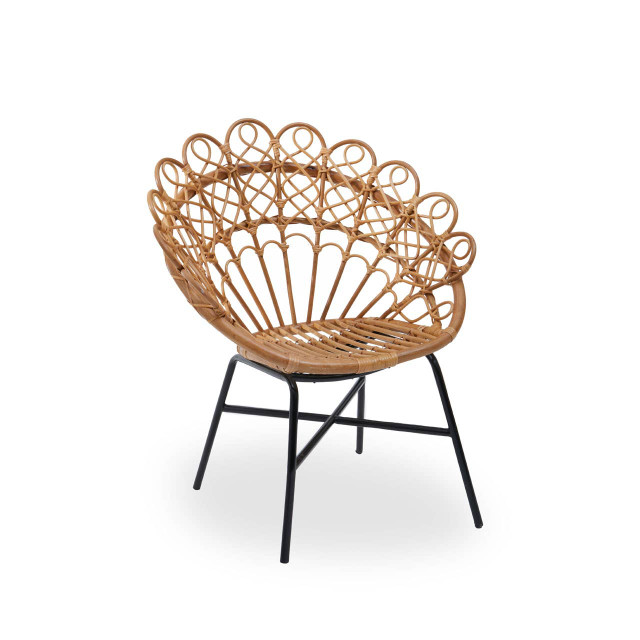 premier housewares Java Natural Rattan Peacock Chair