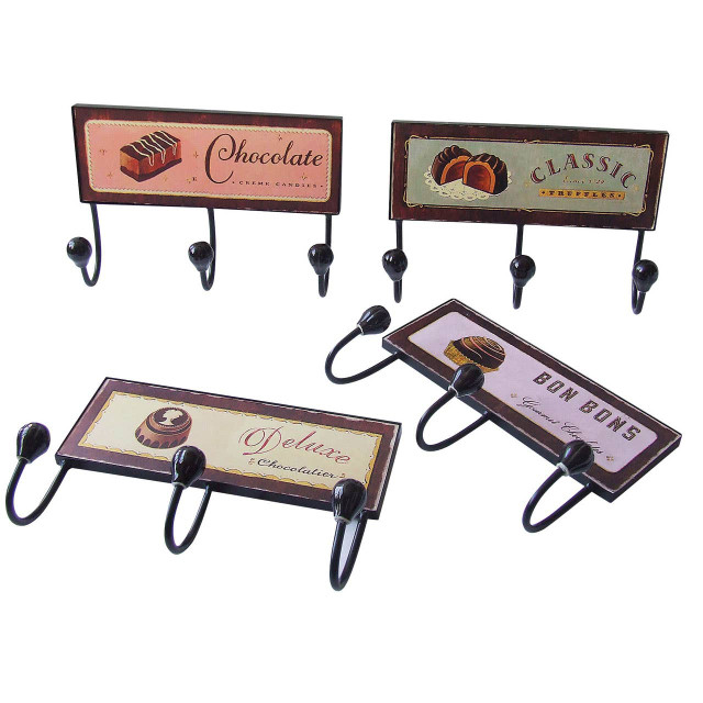 premier housewares Jaxen Le Chocolate Assorted Door 3 Hook Hanger