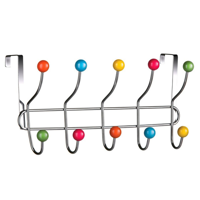 Premier Housewares Jaxen Multi Colour 10 Hook Over Door Hanger