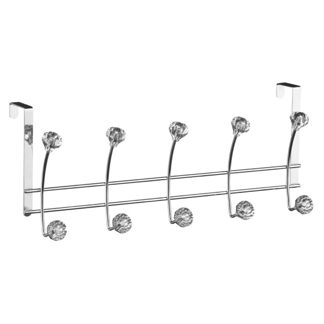 Premier Housewares Jaxen Over Door Clear Diamantes 10 Hook Hanger