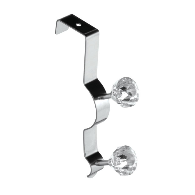 premier housewares Jaxen Over Door Clear Diamantes Double Hook