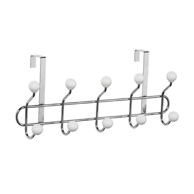 premier housewares Jaxen Over Door Hanger with 10 Ceramic Ball Hooks