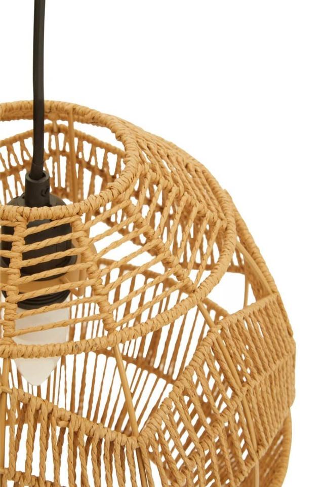 Premier Housewares Jaya Natural Paper Rope Pendant Light