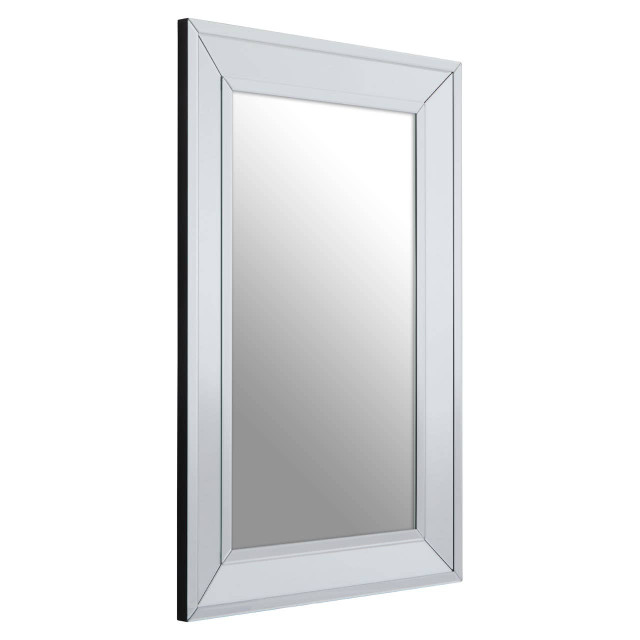 Premier Housewares Jensen Rectangular Silver Wall Mirror