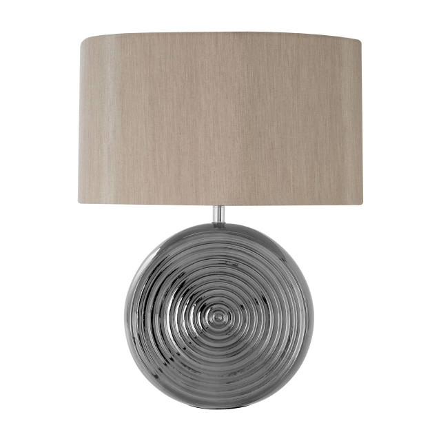 premier housewares Jessica Silver Ceramic Table Lamp