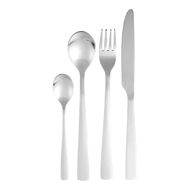 Premier Housewares Jewel 24Pc Silver Finish Cutlery Set