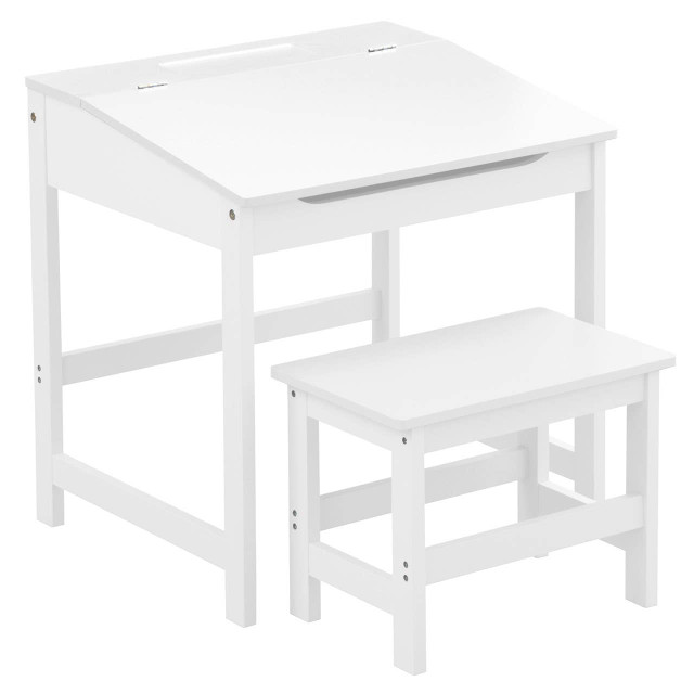 premier housewares Jordan Childrens White Desk And Stool
