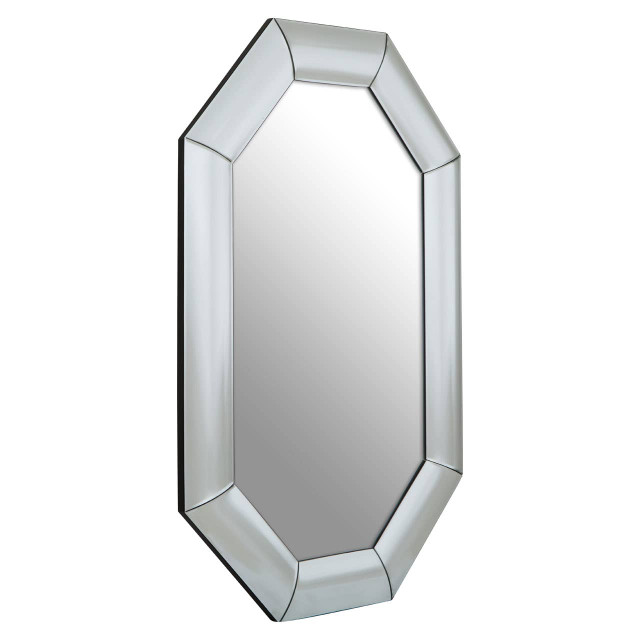 Premier Housewares Josie Silver Octagon Wall Mirror