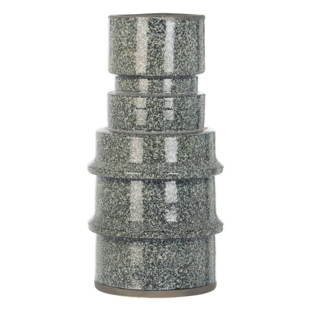 Premier Housewares Kaga Grey Speckled Earthenware Vase