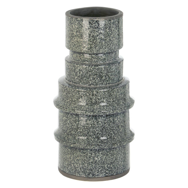 Premier Housewares Kaga Grey Speckled Earthenware Vase