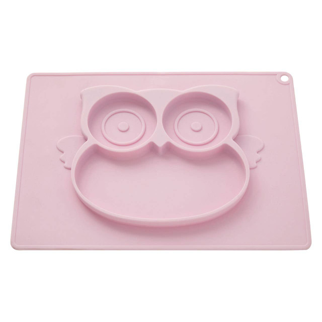 Premier Housewares Kai Silicone Divided Food Plate In Owl Shape