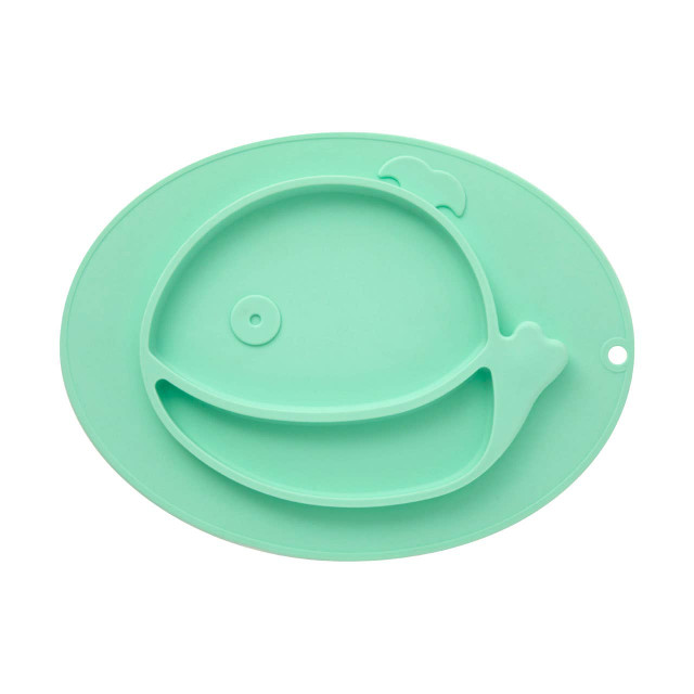 premier housewares Kai Silicone Divided Food Plate in Whale Shape