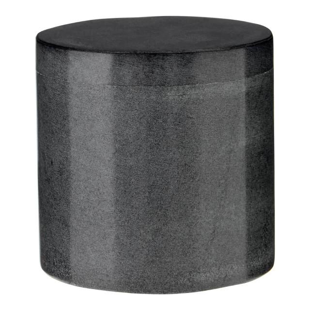 Premier Housewares Kamal Dark Grey Marble Effect Cotton Jar