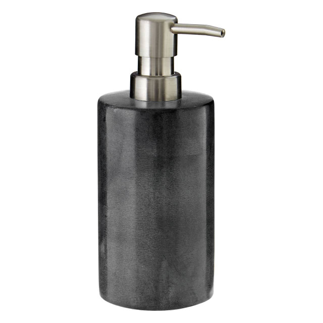 Premier Housewares Kamal Dark Grey Marble Effect Lotion Dispenser