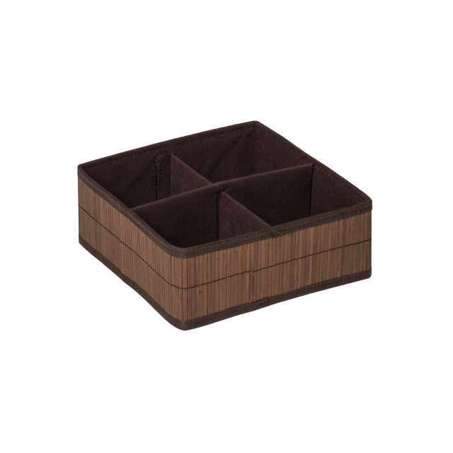 premier housewares Kankyo 4 Sections Dark Brown Storage Box