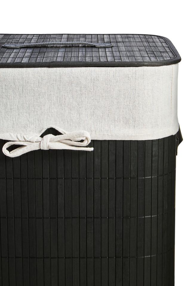 Premier Housewares Kankyo Black Square Laundry Hamper