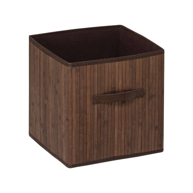 premier housewares Kankyo Dark Brown Bamboo Storage Box
