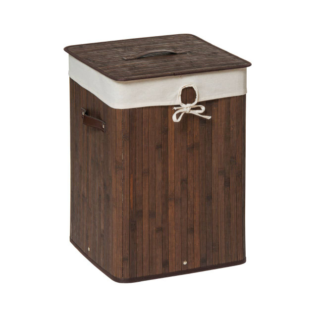 premier housewares Kankyo Dark Brown Square Laundry Hamper