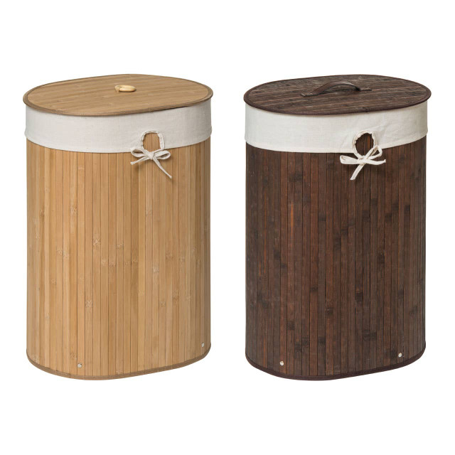 Premier Housewares Kankyo Natural Oval Laundry Hamper
