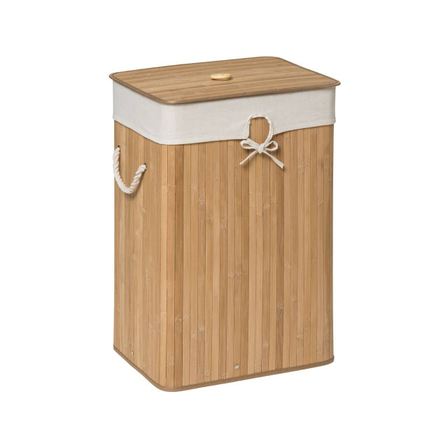 Premier Housewares Kankyo Rectangular Natural Bamboo Laundry Hamper