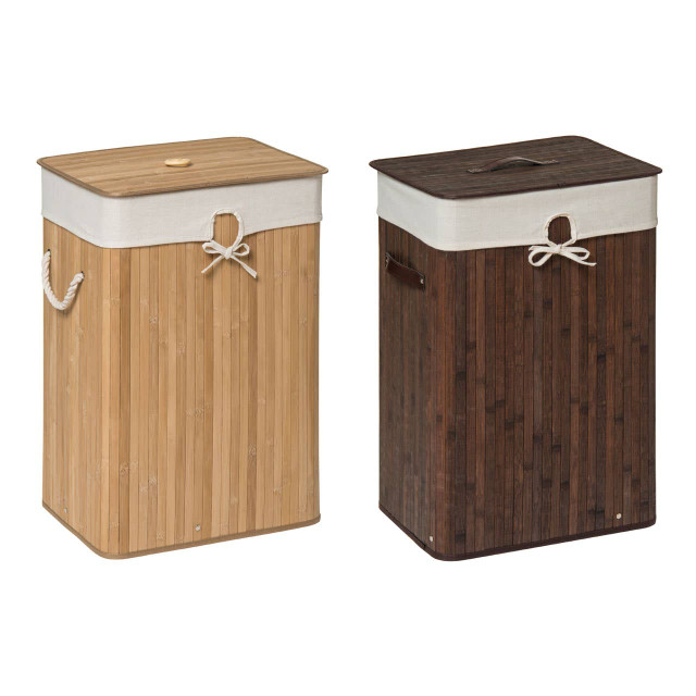 Premier Housewares Kankyo Rectangular Natural Bamboo Laundry Hamper