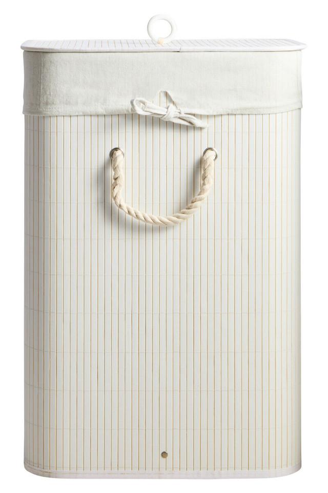 premier housewares Kankyo White Bamboo Laundry Hamper