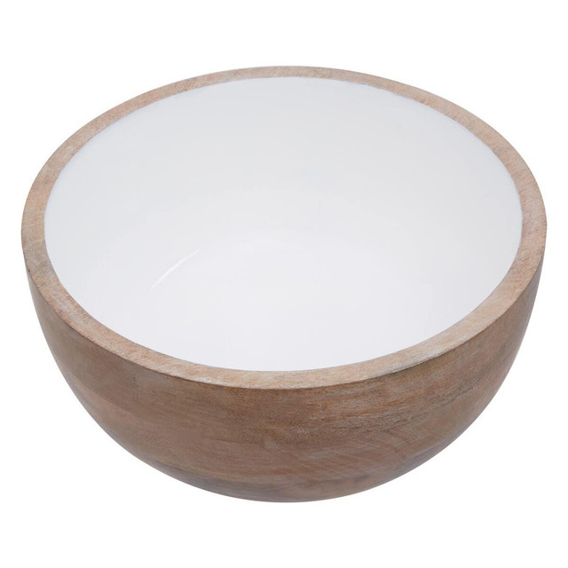 Premier Housewares Kara Mango Wood Round Serving Bowl